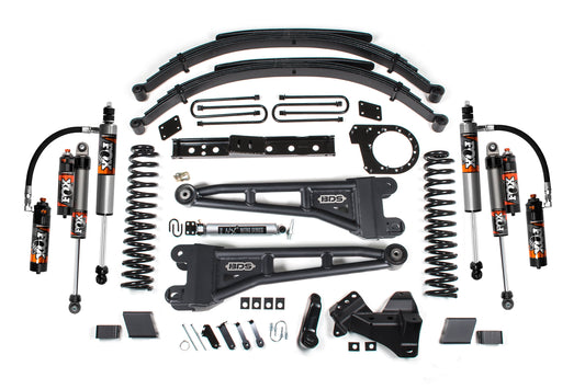 23-26 Ford F-250/F-350 SRW 4WD 7 Inch Radius Arm Lift Kit, 6 Inch Rear, Leaf Spring, Diesel - Fox 2.5 IFP Performance Series Front and Rear BDS Suspension