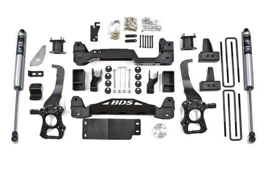 09-13 Ford F150 4WD 6 Inch Lift Kit, 4 Inch Rear Lift, Block BDS Suspension