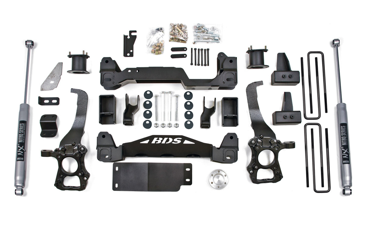 09-13 Ford F150 4WD 6 Inch Lift Kit, 4 Inch Rear Lift, Block BDS Suspension-1