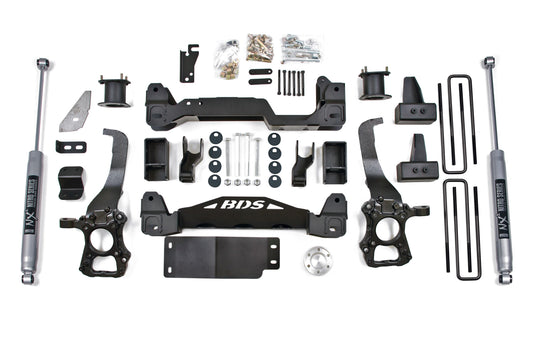 09-13 Ford F150 4WD 6 Inch Lift Kit, 4 Inch Rear Lift, Block BDS Suspension-1