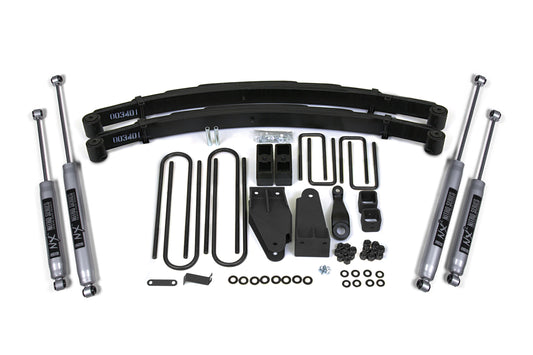 4 Inch Lift Kit Ford F250 TTB 87-96 4WD BDS Suspension