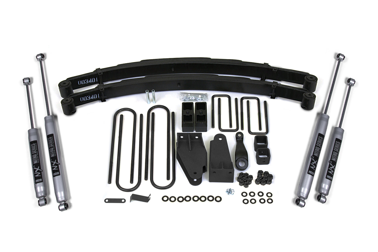 4 Inch Lift Kit Ford F250 TTB 87-96 4WD BDS Suspension