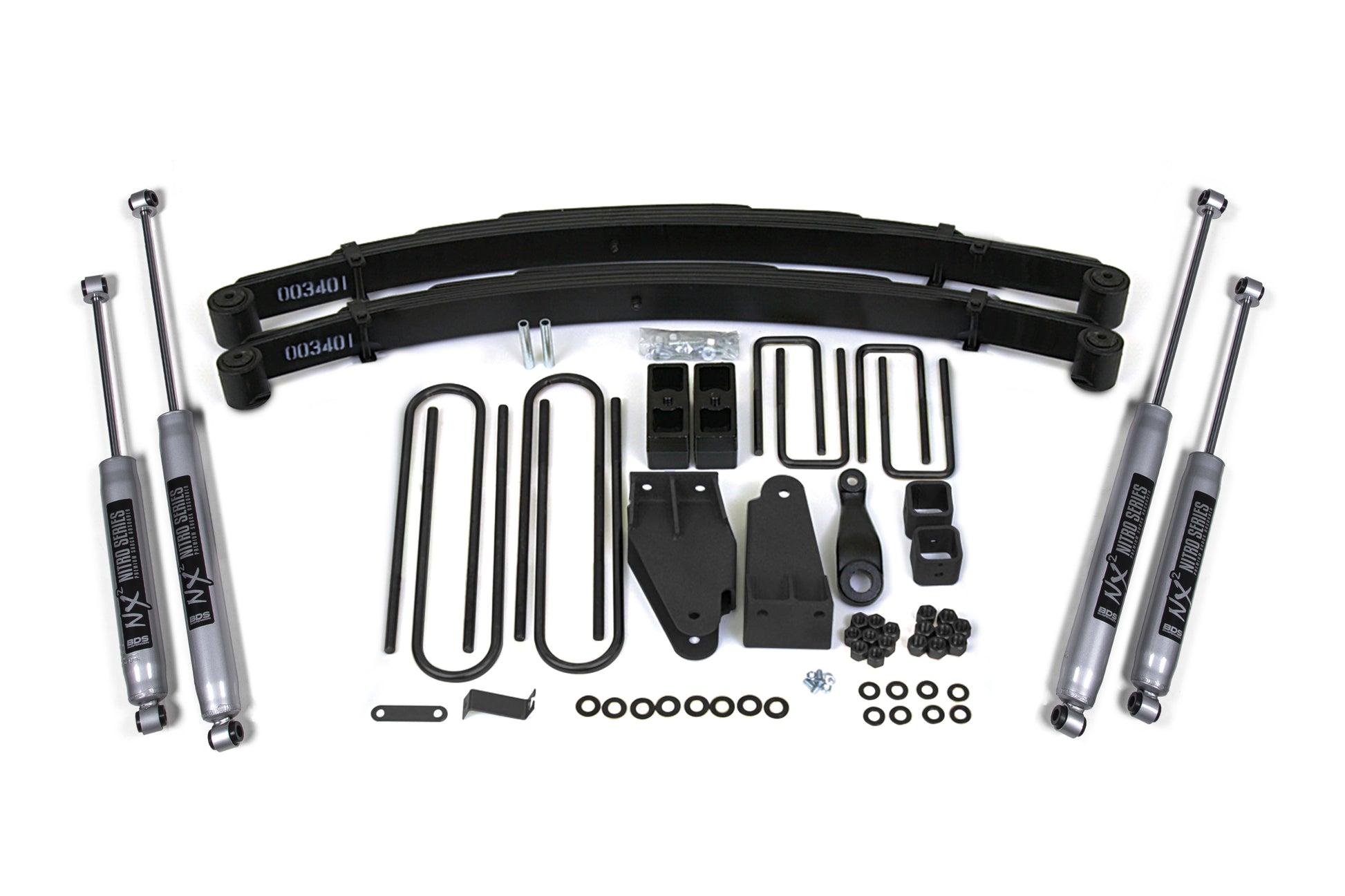 4 Inch Lift Kit Ford F250 TTB 87-96 4WD BDS Suspension