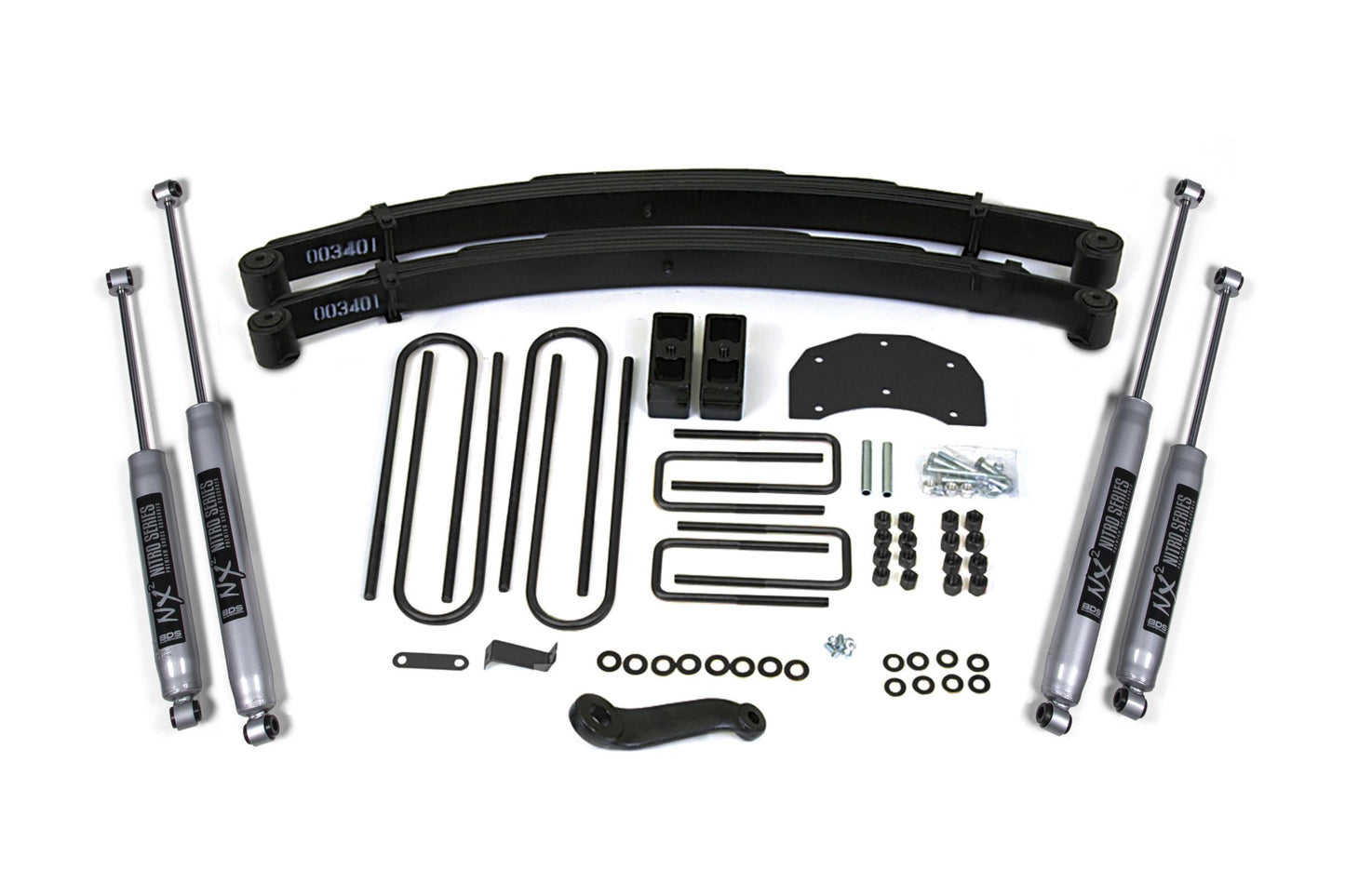 4 Inch Lift Kit Ford F350 Monobeam 80-96 4WD BDS Suspension-1