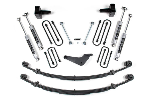 4 Inch Lift Kit Ford F250/F350 Super Duty 99-04 4WD Square U Bolt Prior 2-28-99 Without Factory Overload Fox 2.0 Performance BDS Suspension
