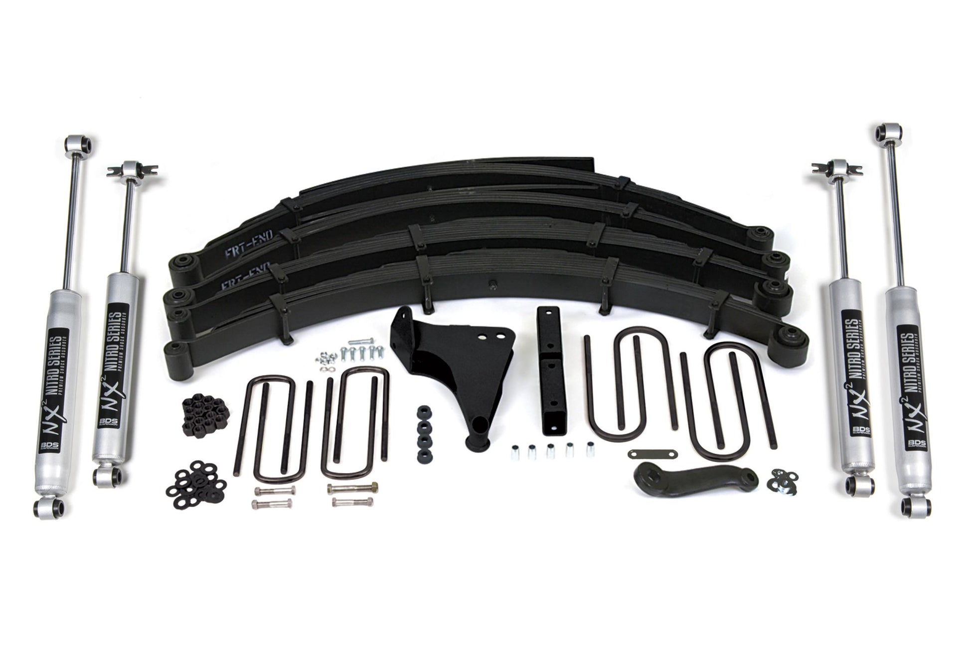 8 Inch Lift Kit Ford F250/F350 Super Duty 99-04 4WD Square U Bolt Before 2-28-99 NX2 Nitro BDS Suspension