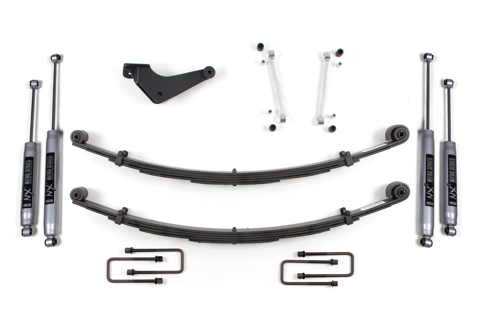 2 Inch Leveling Kit Ford F250/F350 Super Duty 99-04 4WD Square Front U Bolt BDS Suspension