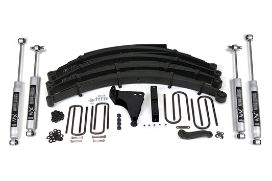 8 Inch Lift Kit Ford F250/F350 Super Duty 99-04 4WD Radius U Bolt Fox 2.0 Performance BDS Suspension