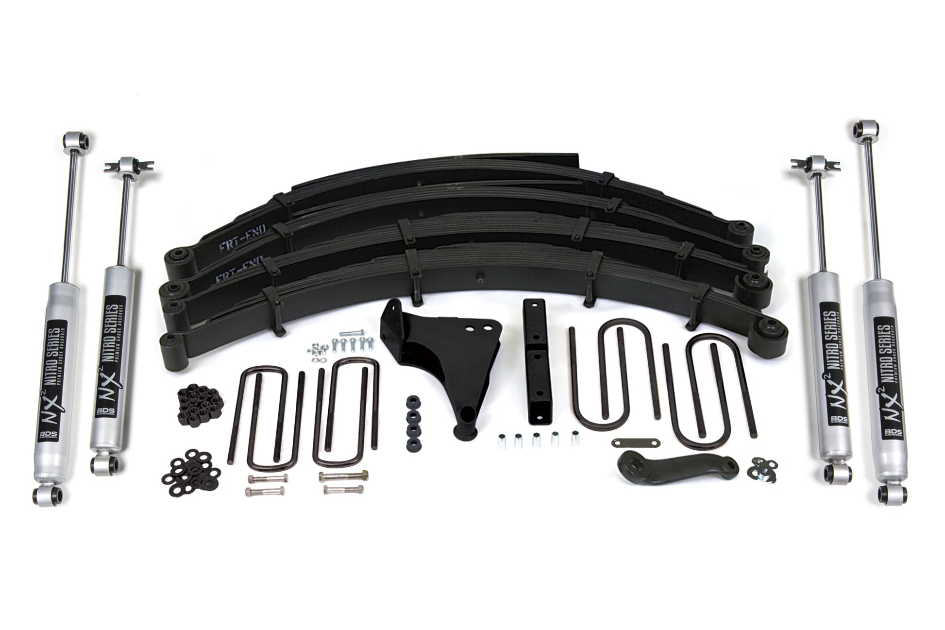 8 Inch Lift Kit Ford F250/F350 Super Duty 99-04 4WD Radius U Bolt Fox 2.0 Performance BDS Suspension