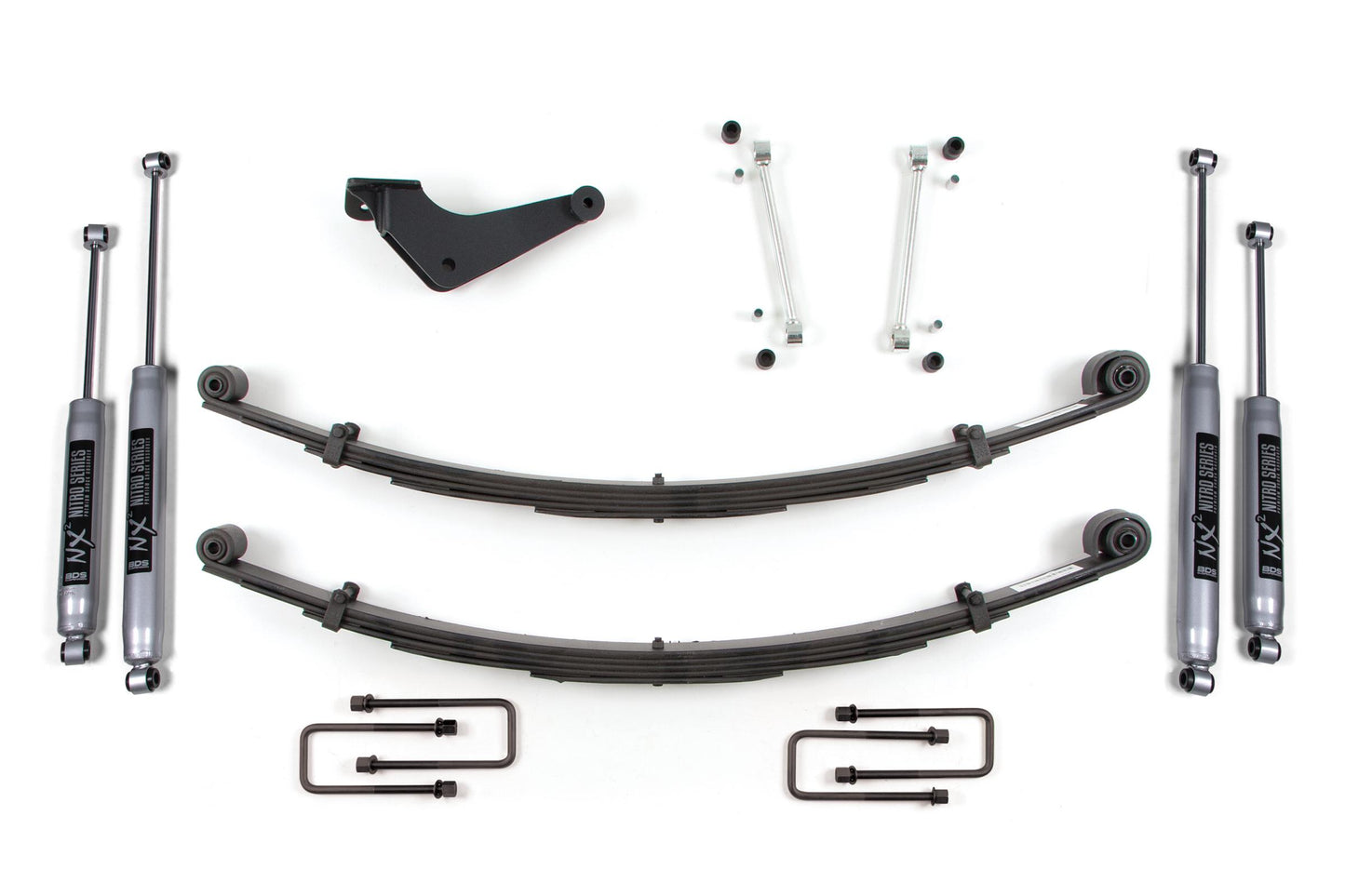 2 Inch Leveling Kit Ford F250/F350 Super Duty 99-04 4WD Radius Front U Bolt BDS Suspension