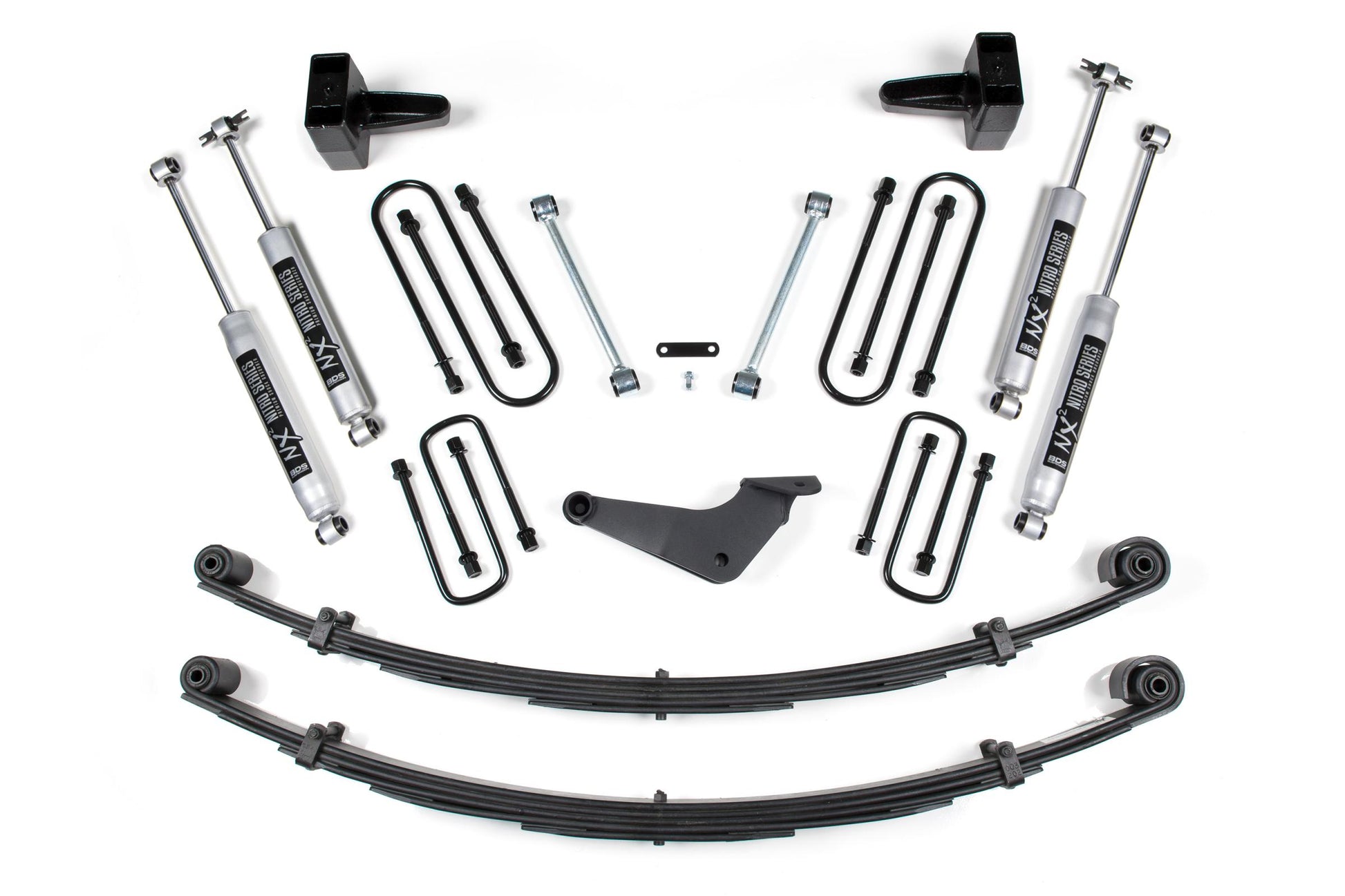 4 Inch Lift Kit Ford F250/F350 Super Duty 99-04 4WD Radius U Bolt Without Factory Overload BDS Suspension