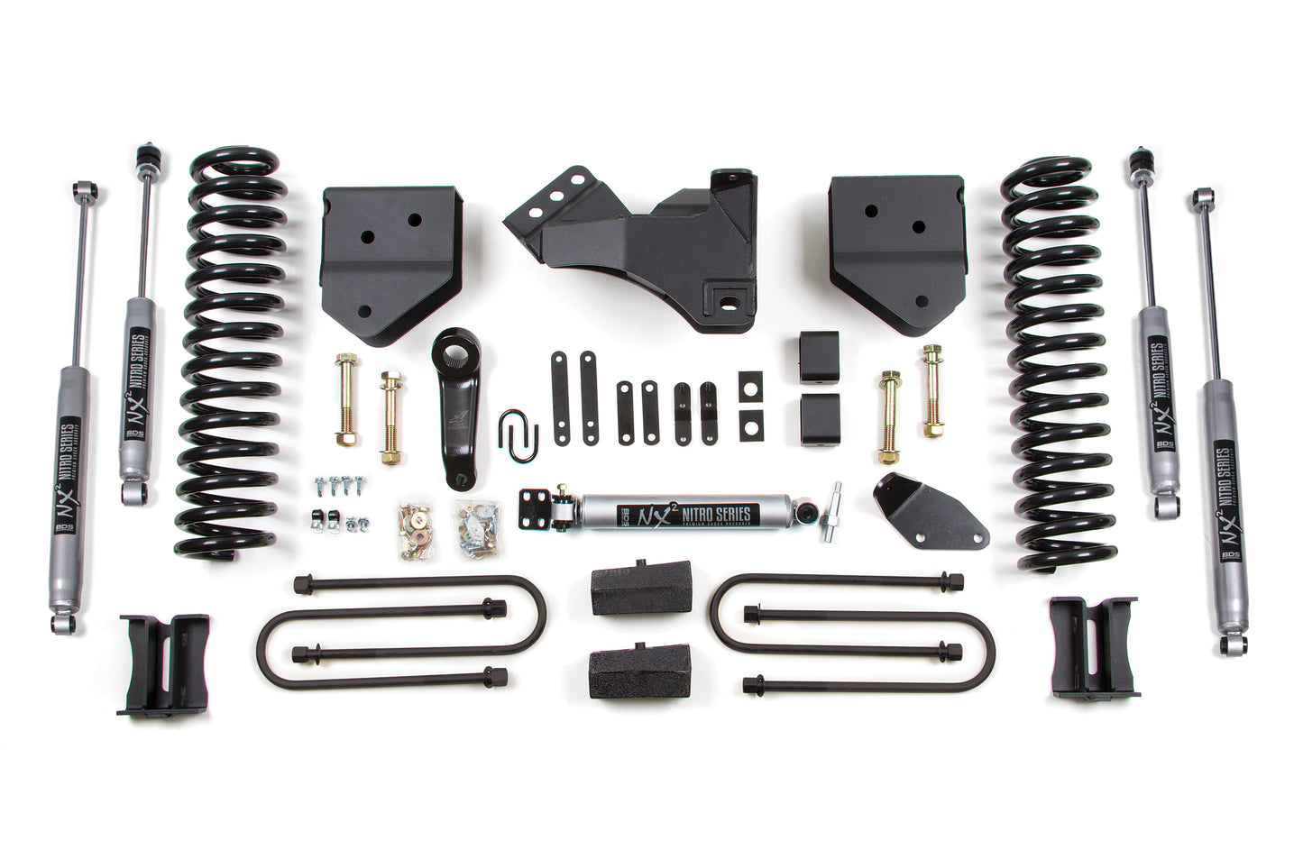 4 Inch Lift Kit Ford F250/F350 Super Duty 05-07 4WD Gas Leaf Springs BDS Suspension-1