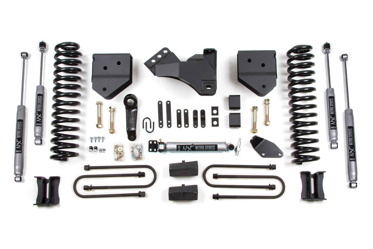 4 Inch Lift Kit Ford F250/F350 Super Duty 05-07 4WD Diesel Block Kit With Factory Overload BDS Suspension-1