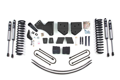 6 Inch Lift Kit Ford F250/F350 Super Duty 05-07 4WD Diesel 3 Inch Block Plus Add A Leaf With Overload BDS Suspension-1