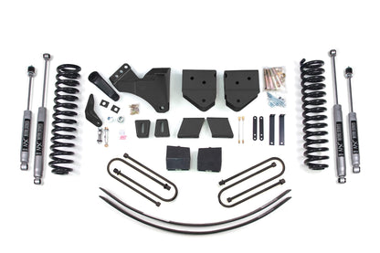 6 Inch Lift Kit Ford F250/F350 Super Duty 05-07 4WD Diesel 3 Inch Block Plus Add A Leaf With Overload BDS Suspension