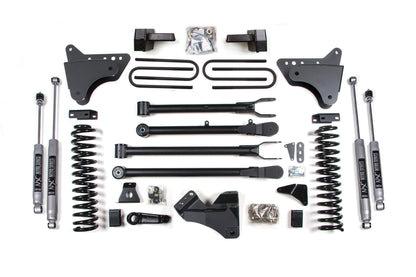 6 Inch Lift Kit w/ 4-Link Ford F250/F350 Super Duty 05-07 4WD Diesel Leaf Springs BDS Suspension-1