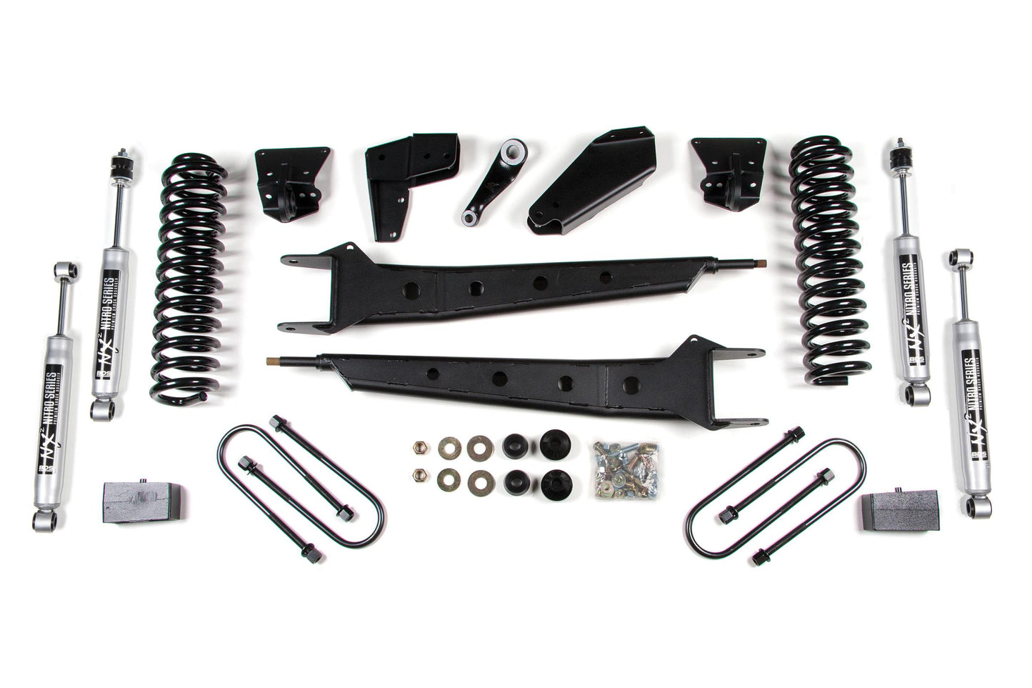 4 Inch Lift Kit w/ Radius Arm Ford F150/Bronco 80-96 4WD NX2 Nitro BDS Suspension-1