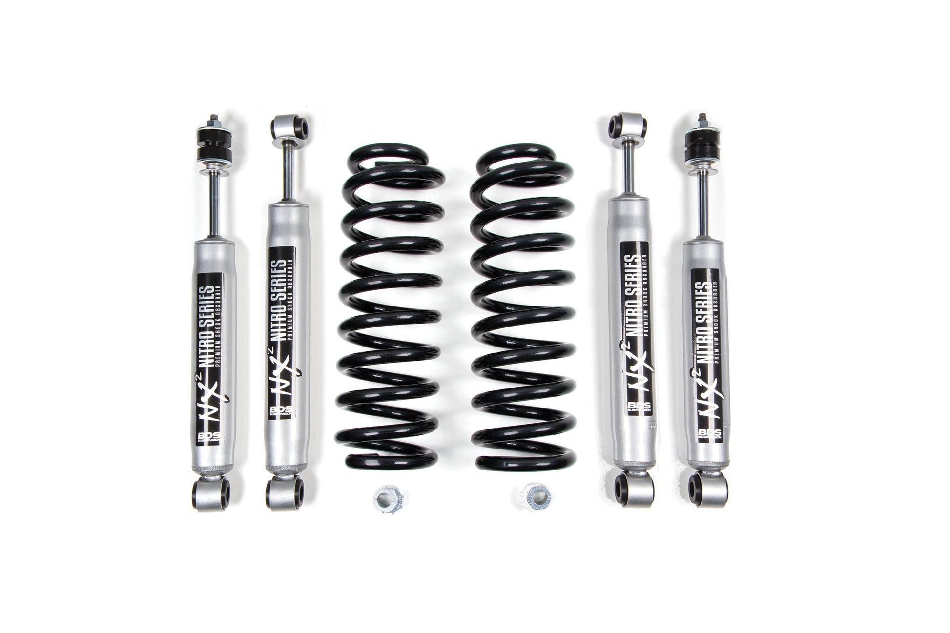 2 Inch Leveling Kit Ford F100/F150 80-96 2WD NX2 Nitro Shocks BDS Suspension