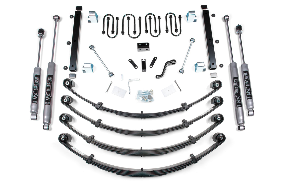 3.5 Inch Lift Kit Jeep Wrangler YJ 87-95 NX2 Nitro BDS Suspension-1