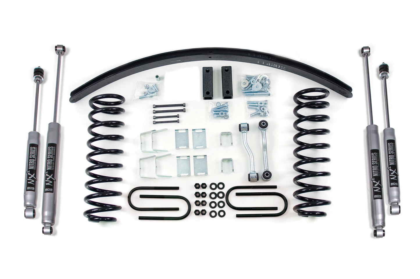 3 Inch Lift Kit Jeep Cherokee XJ 84-01 Dana 35 Block Kit and Add A Leaf BDS Suspension-1