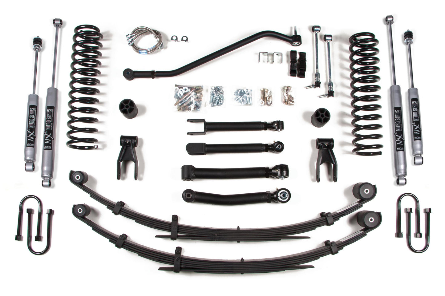 4.5 Inch Lift Kit Jeep Cherokee XJ 84-01 Chrysler 8.25 BDS Suspension-1