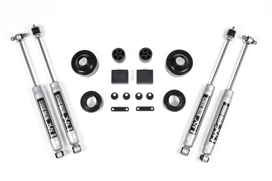 2 Inch Lift Kit Coil Spacer Jeep Wrangler JK 07-18 2/4-Door NX2 Nitro Shocks BDS Suspension