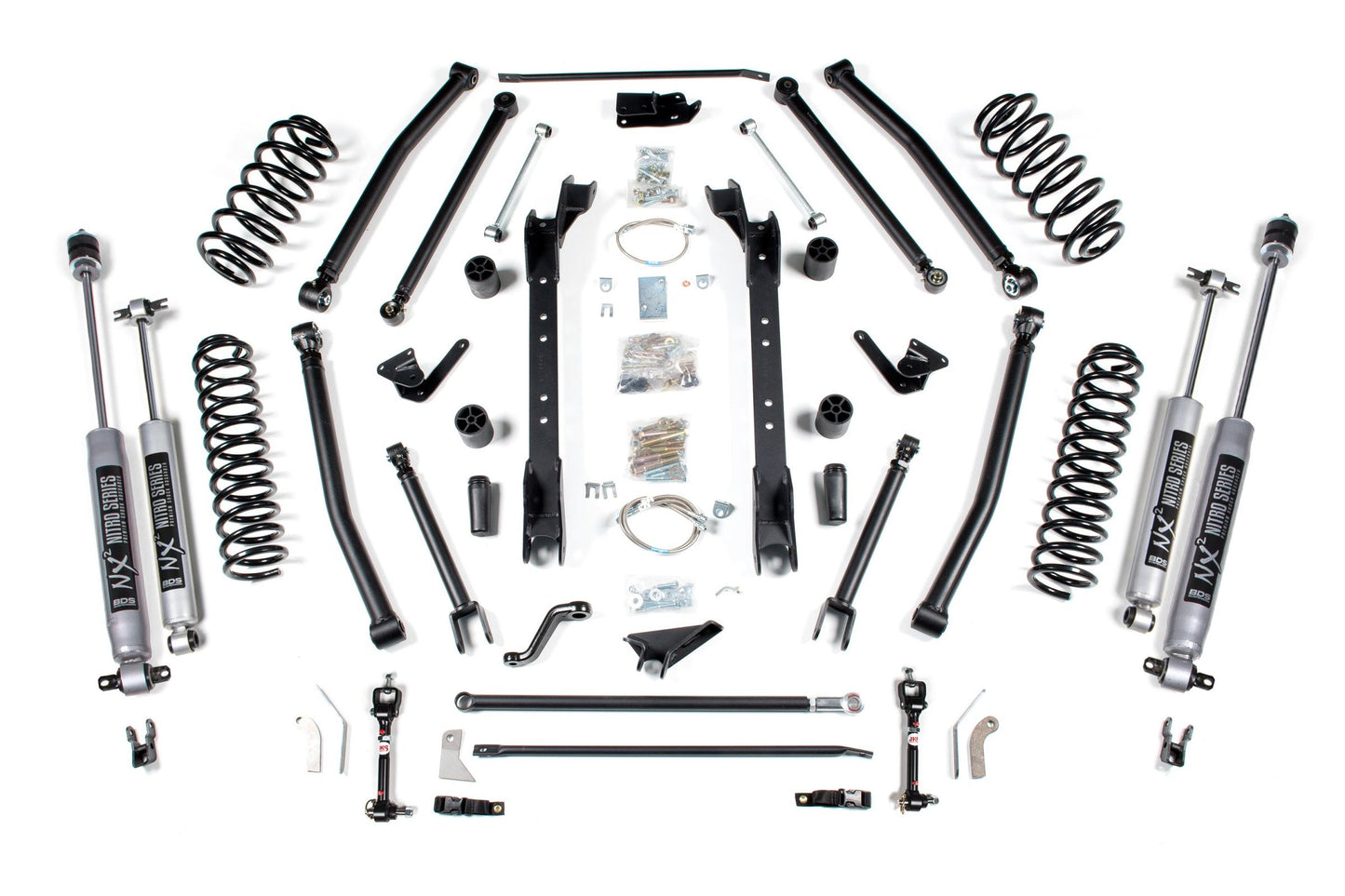 6.5 inch long arm lift kit Jeep Wrangler TJ and TJ Rubicon 1997-2006 NX2 Nitro BDS Suspension