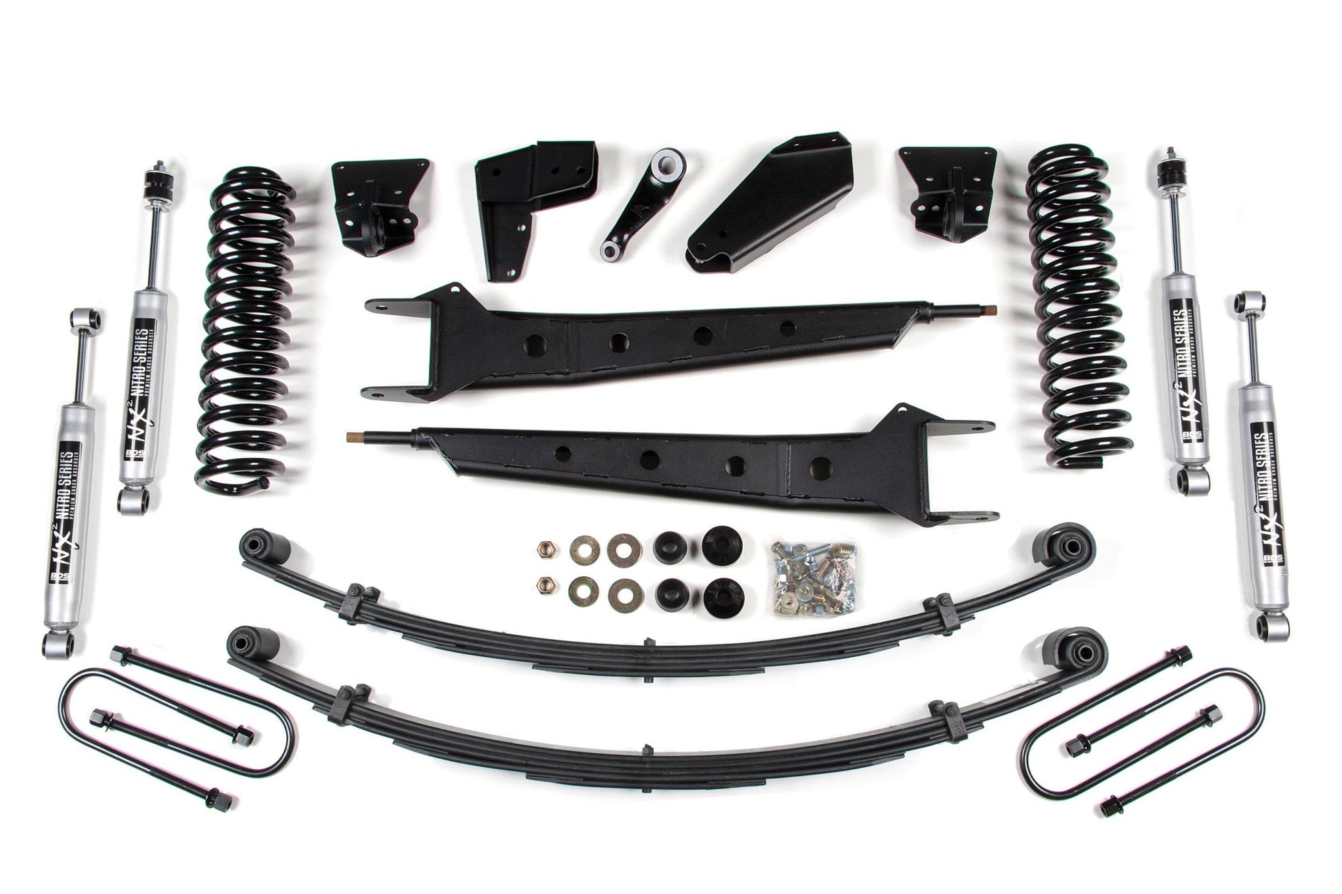 4 Inch Lift Kit w/ Radius Arm Ford F100/F150 80-96 4WD NX2 Nitro BDS Suspension