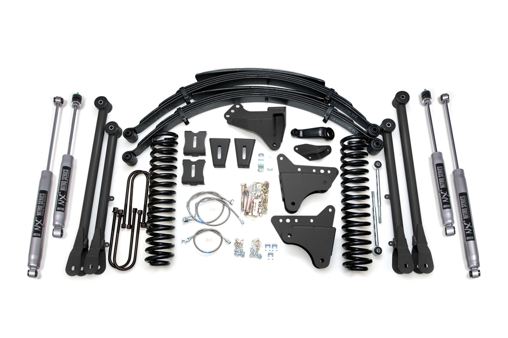 8 Inch Lift Kit w/ 4-Link Ford F250/F350 Super Duty 05-07 4WD Diesel BDS Suspension