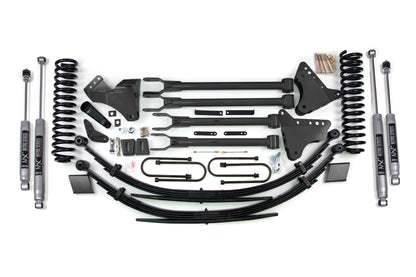 6 Inch Lift Kit w/ 4-Link Ford F250/F350 Super Duty 08-10 4WD Gas Leaf Springs BDS Suspension-1