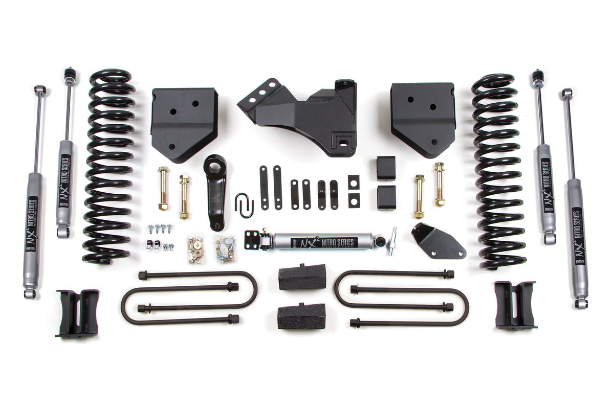 4 Inch Lift Kit Ford F250/F350 Super Duty 08-10 4WD Diesel Leaf Springs BDS Suspension-1