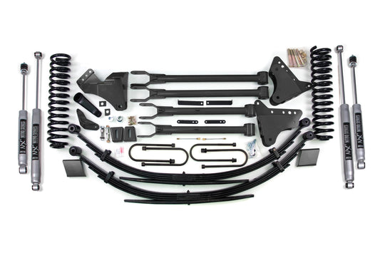 6 Inch Lift Kit w/ 4-Link Ford F250/F350 Super Duty 08-10 4WD Diesel Block Without Factory Overload BDS Suspension