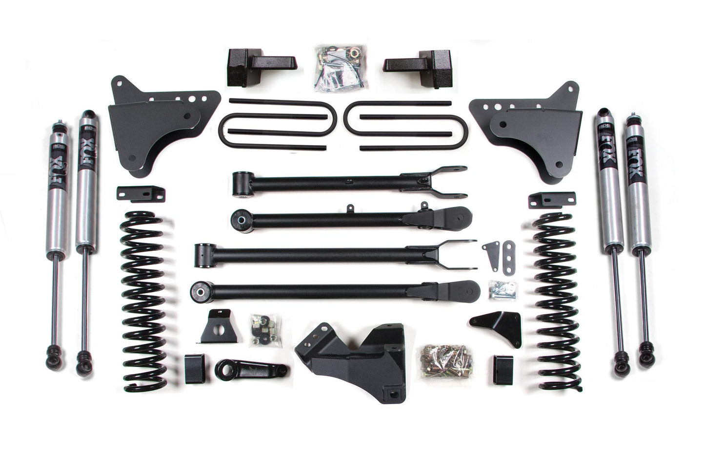 6 Inch Lift Kit w/ 4-Link Ford F250/F350 Super Duty 08-10 4WD Gas Block With Factory Overload BDS Suspension-1
