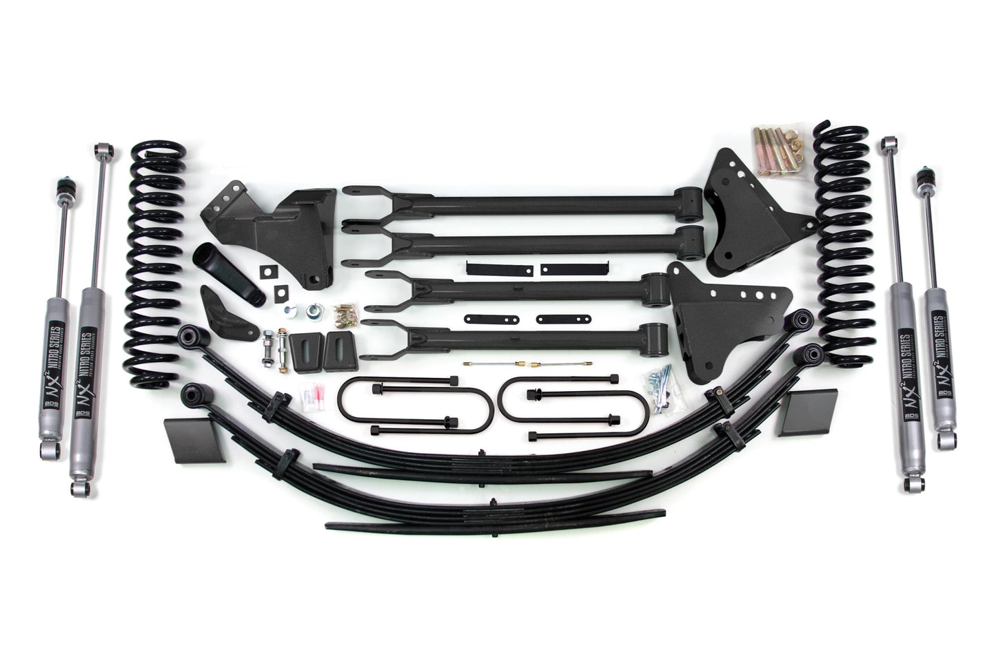 8 Inch Lift Kit w/ 4-Link Ford F250/F350 Super Duty 08-10 4WD Diesel BDS Suspension-1