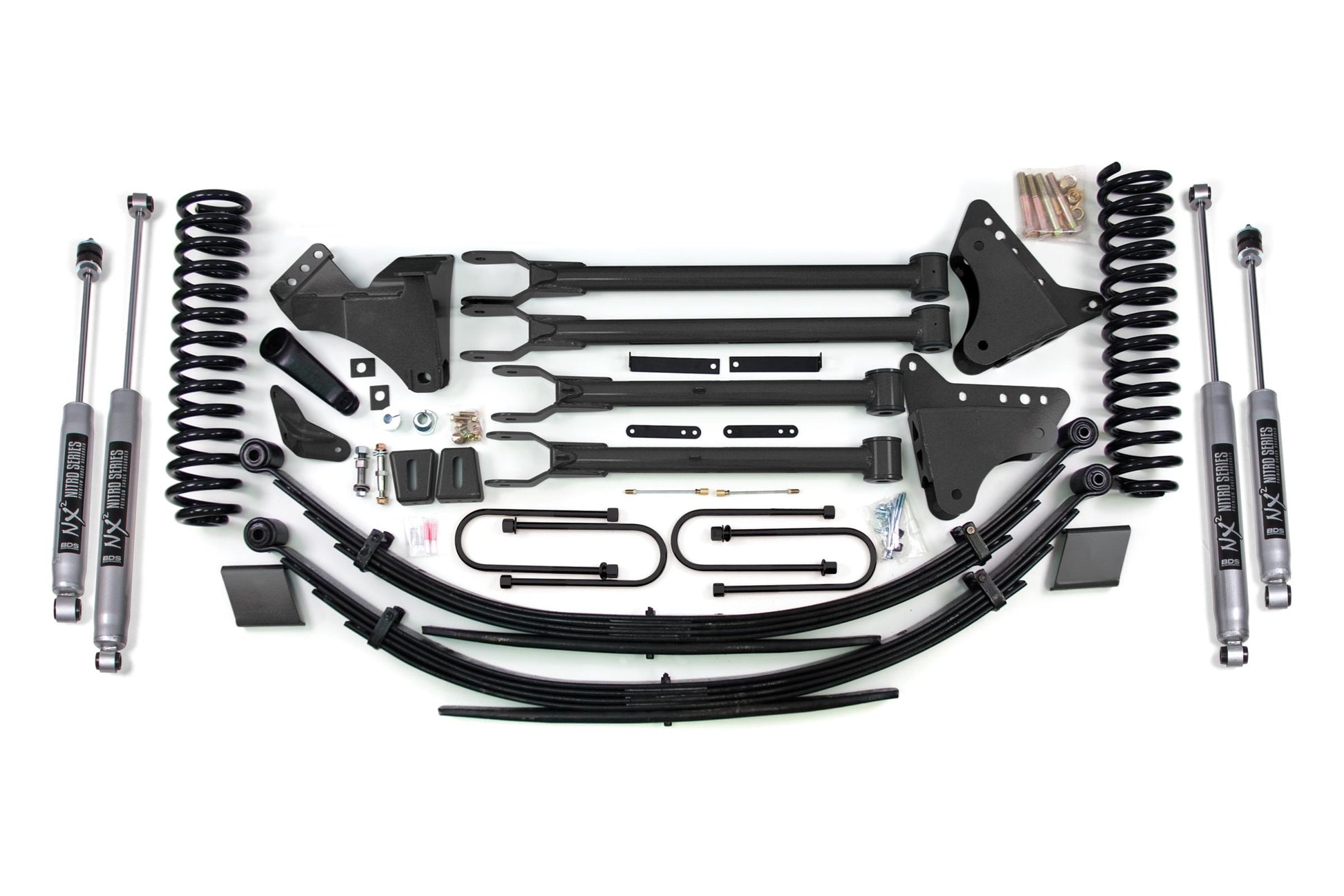 8 Inch Lift Kit w/ 4-Link Ford F250/F350 Super Duty 08-10 4WD Diesel BDS Suspension