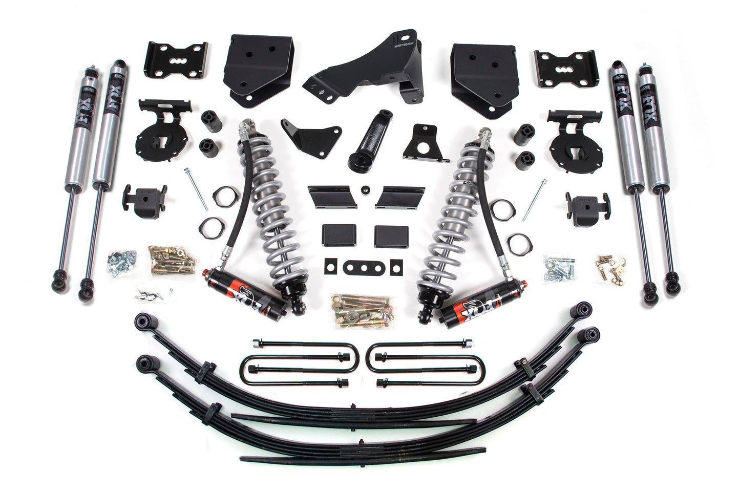 11-16 Ford F-250/F-350 4WD 4 Inch Lift Kit, 3 Inch Rear, Spring, Diesel - Fox 2.5 Performance Elite Series C/O Front, Fox 2.0 IFP Performance Series Aux Front, Fox 2.0 IFP Performance Series Rear BDS Suspension