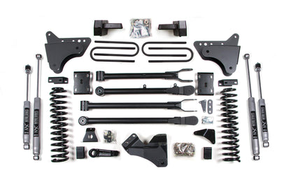 4 Inch Lift Kit w/ 4-Link Ford F250/F350 Super Duty 11-16 4WD Diesel Leaf Springs BDS Suspension-1