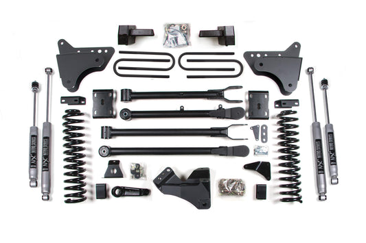 4 Inch Lift Kit w/ 4-Link Ford F250/F350 Super Duty 11-16 4WD Diesel Leaf Springs BDS Suspension-1