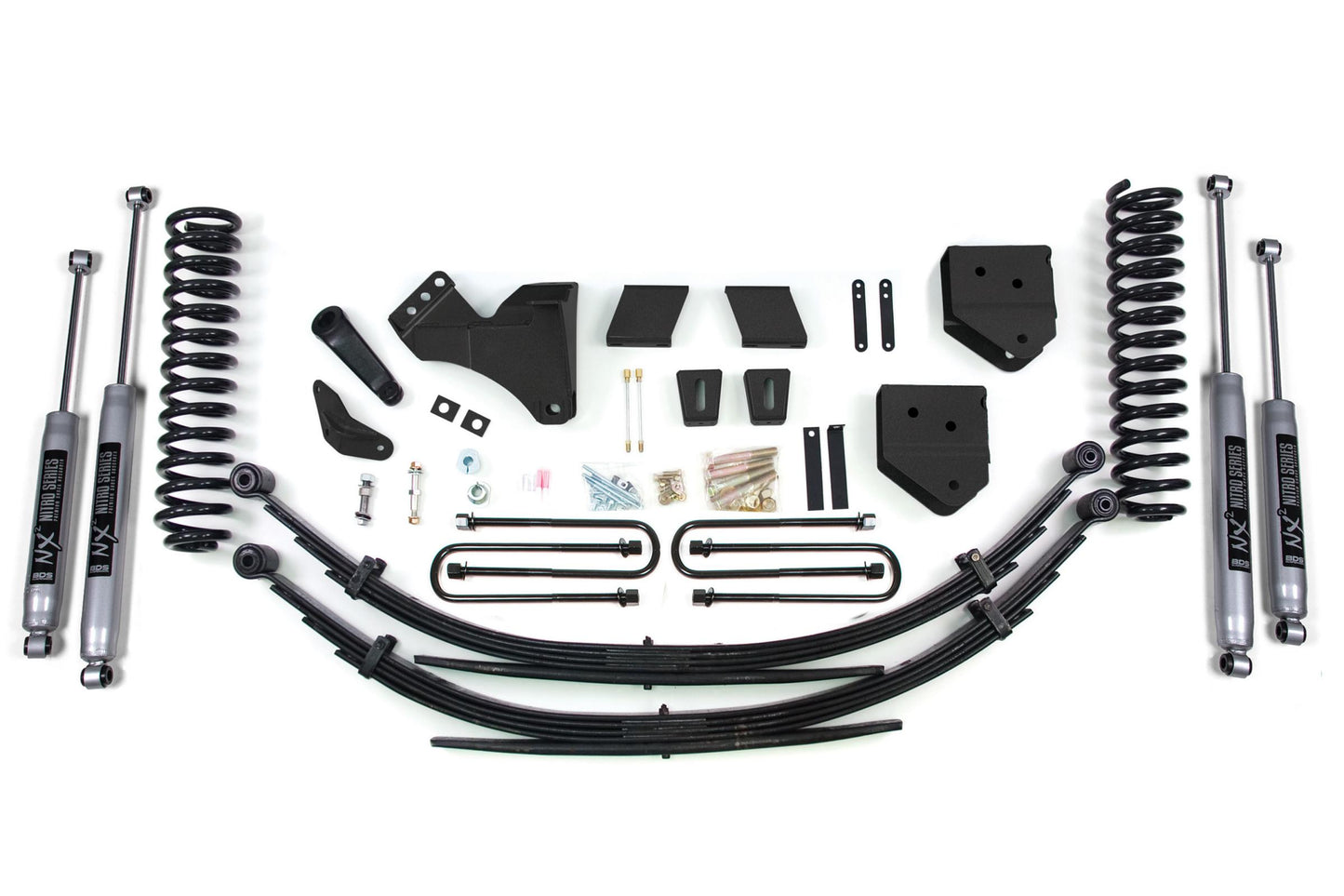6 Inch Lift Kit Ford F250/F350 Super Duty 11-16 4WD Diesel Factory 2 Inch Rear Blocks BDS Suspension