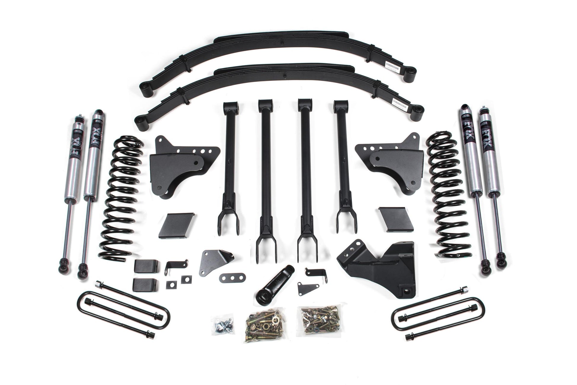 6 Inch Lift Kit w/ 4-Link Ford F250/F350 Super Duty 11-16 4WD Diesel 2 Inch Rear Blocks BDS Suspension