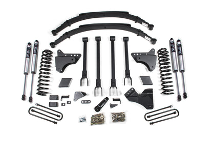 6 Inch Lift Kit w/ 4-Link Ford F250/F350 Super Duty 11-16 4WD Diesel 3 Inch Rear Blocks BDS Suspension
