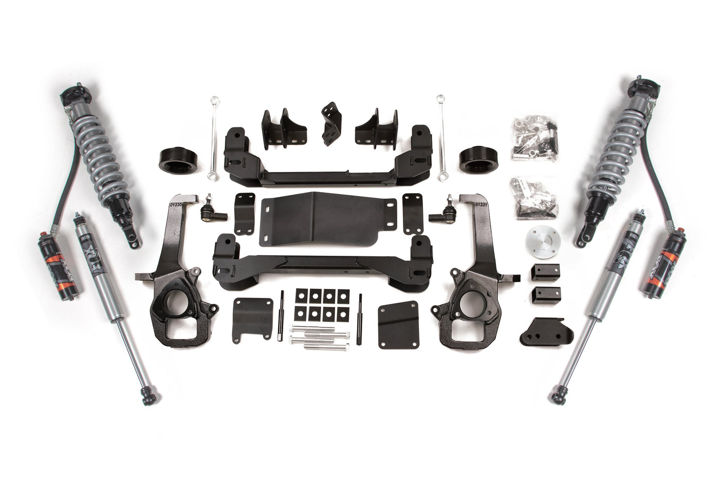 09-11 Ram 1500 4WD 4 Inch Lift Kit, 3 Inch Rear Lift, Coil Spring - Fox 2.5 Performance Elite Series C/O, Fox 2.5 Performance Elite Series Shocks BDS Suspension