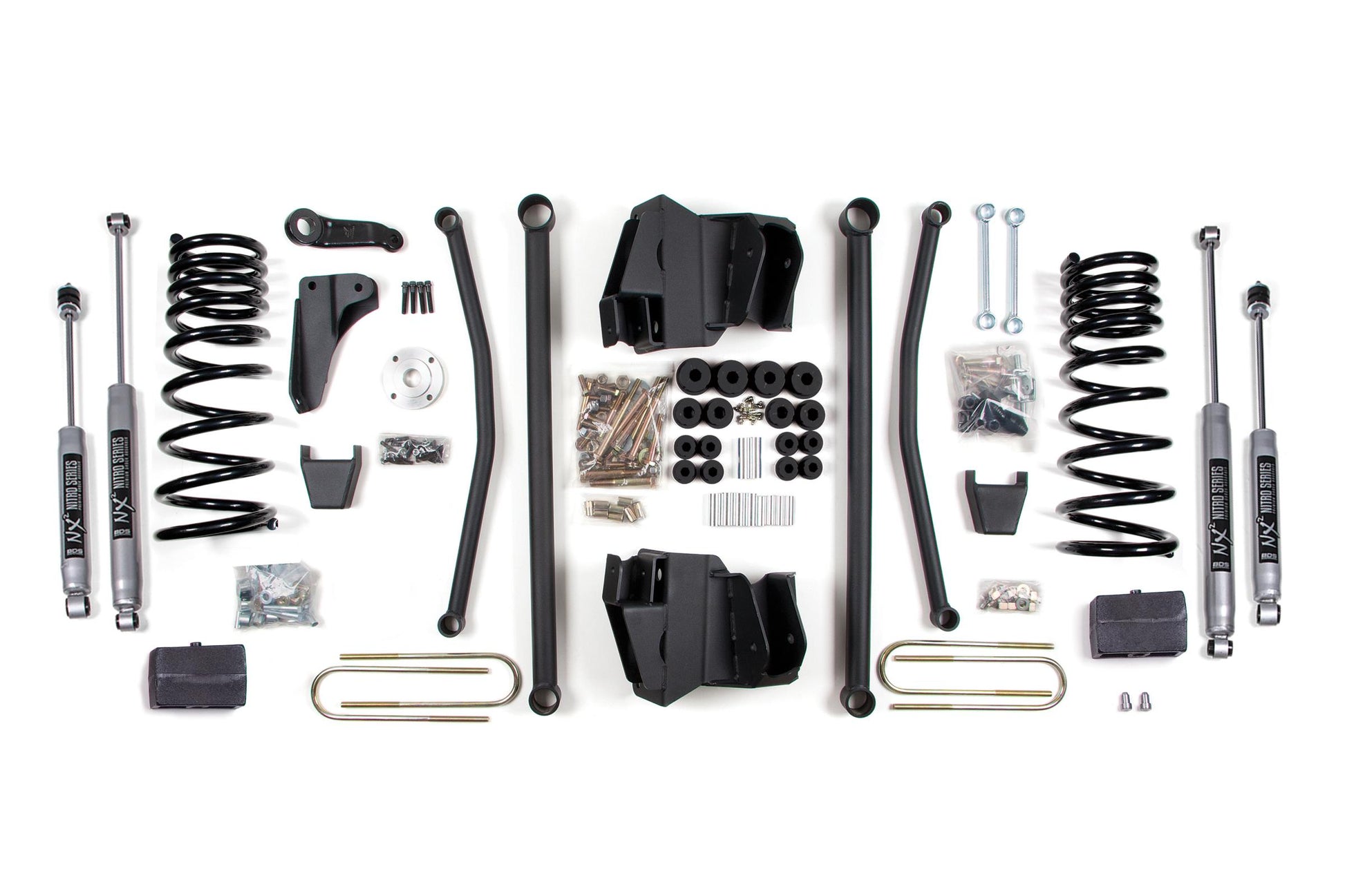 8 Inch Lift Kit Long Arm Dodge Ram 2500 09-13 4WD Diesel Block Kit 3.5 Inch Axle NX2 Nitro BDS Suspension