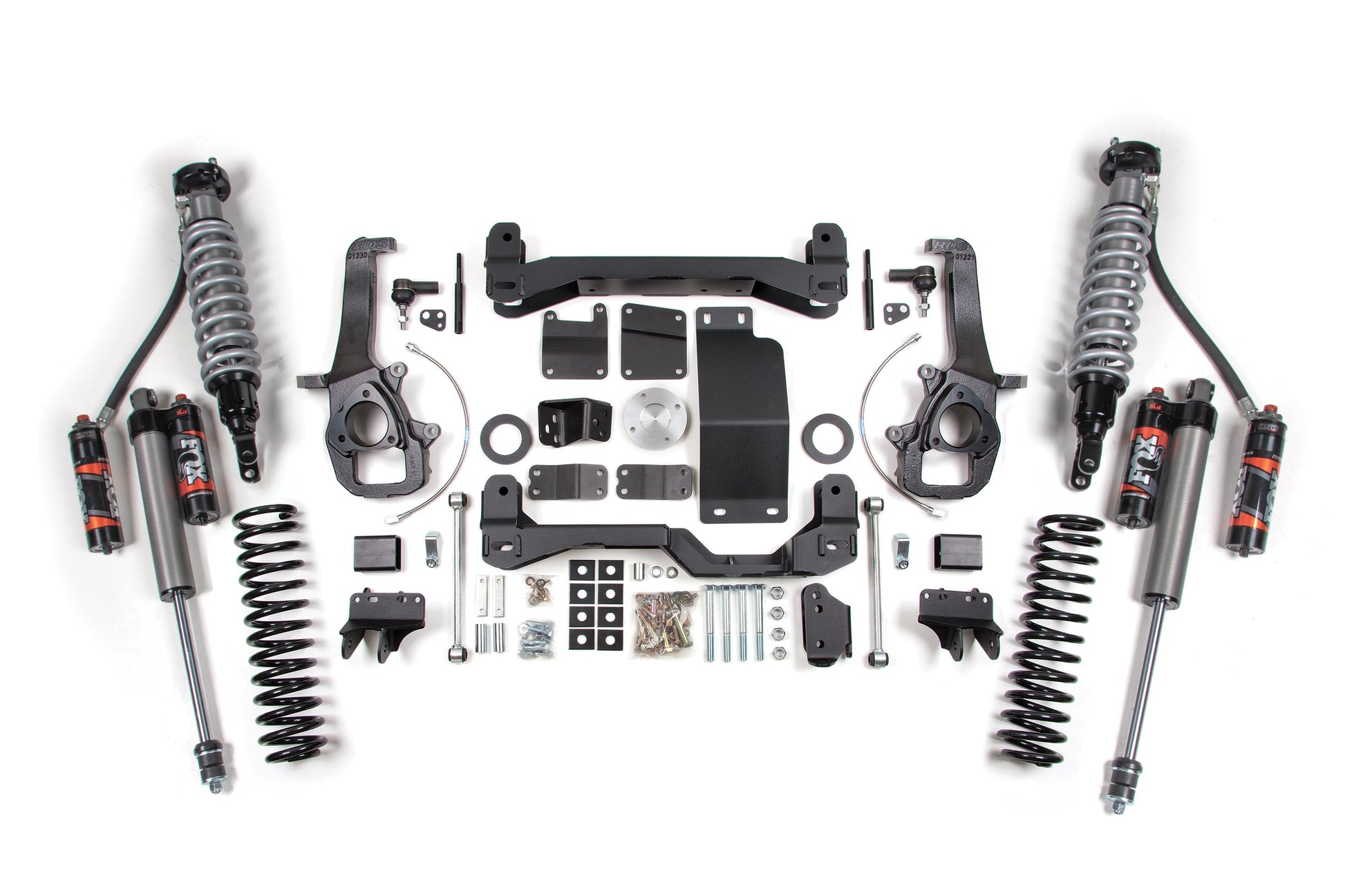 12 Ram 1500 6 Inch Lift Kit, 3 Inch Rear Lift, Coil Spring - Fox 2.5 Performance Elite Series C/O, Fox 2.0 IFP Performance Series Shocks BDS Suspension