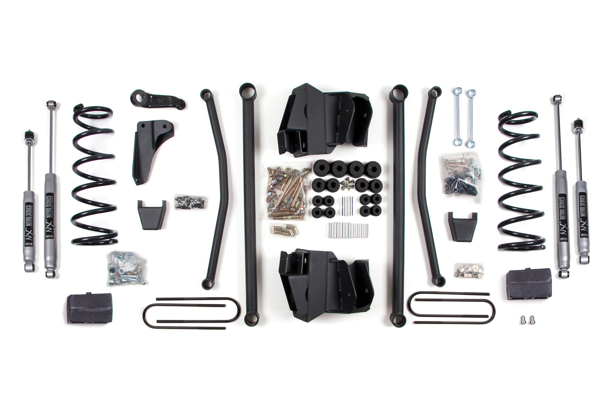 09-13 Dodge Power Wagon 4 Inch Lift Kit Block w/4 Inch Axle - NX2 Nitro Series Shocks BDS Suspension