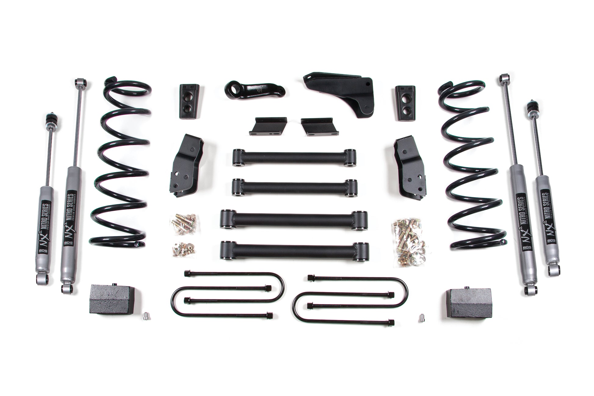 6 Inch Lift Kit Dodge Ram 2500 09-13 4WD Gas Leaf Springs 3.5 Inch Axle BDS Suspension