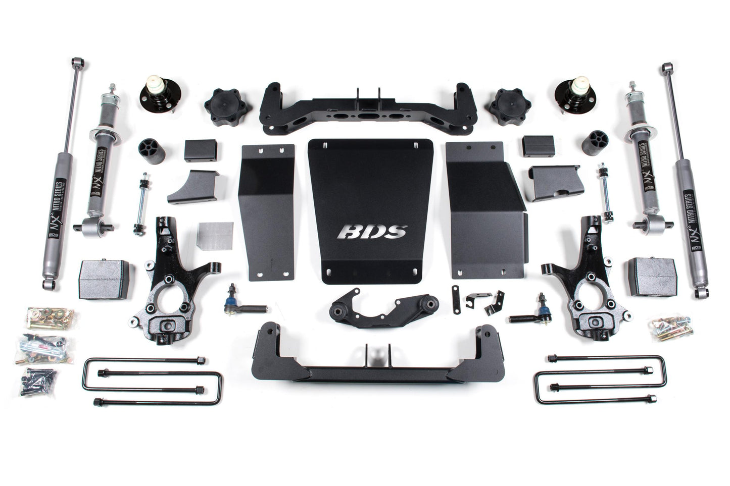 6 Inch Lift Kit Silverado/Sierra 1500 14-18 4WD Aluminum / Stamped Steel Control Arm Block BDS Suspension