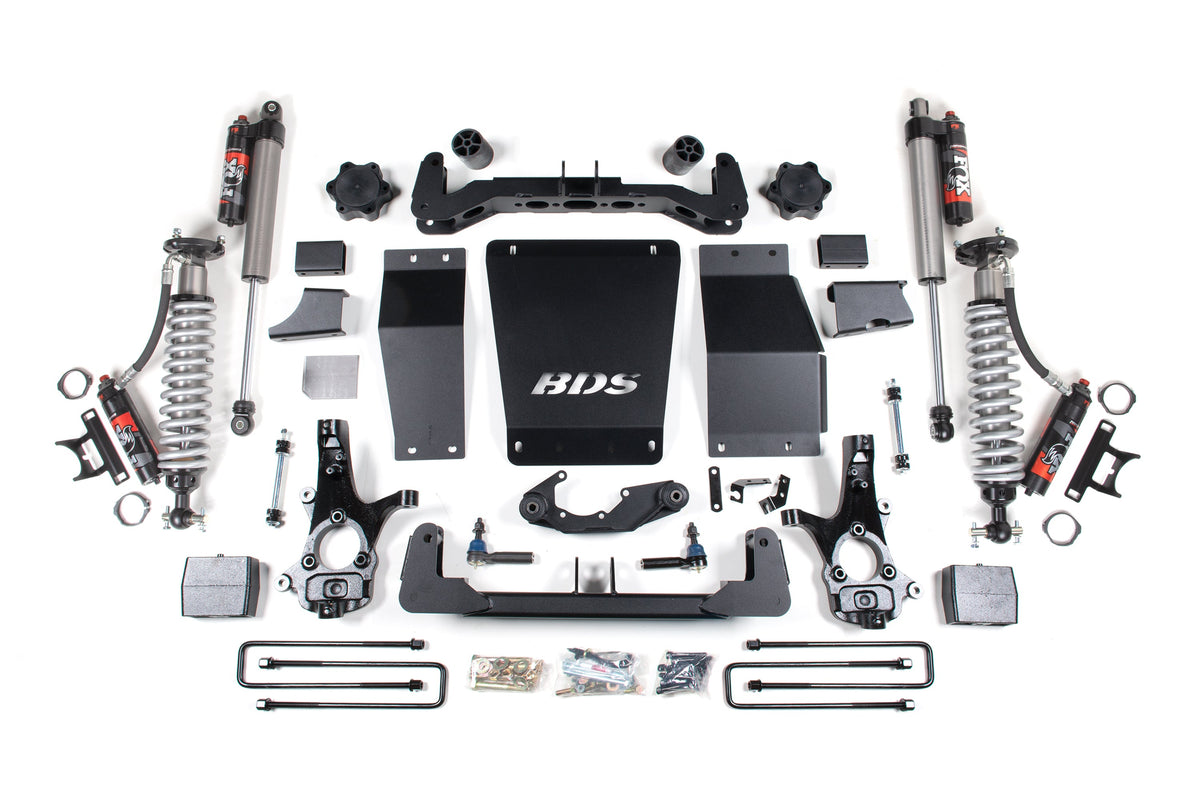 6 Inch Lift Kit FOX 2.5 Performance Elite Block Lift Coil-Over 14-18 Silverado/Sierra 1500 4WD BDS Suspension-5