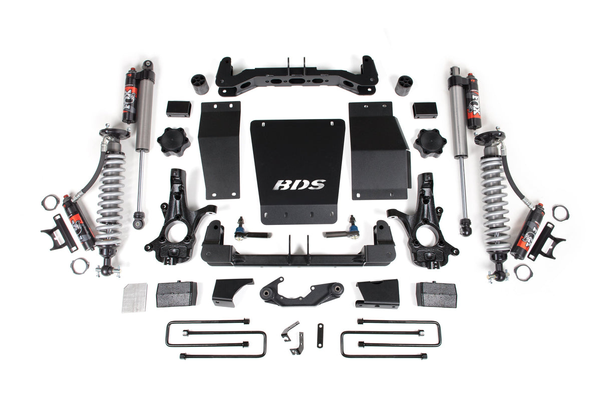 4 Inch Lift Kit FOX 2.5 Performance Elite Block Kit Coil-Over 14-18 Silverado/Sierra 1500 4WD BDS Suspension-7