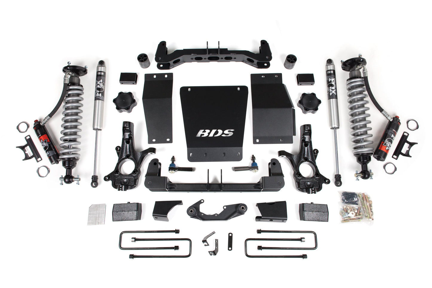 4 Inch Lift Kit FOX 2.5 Performance Elite Block Kit Coil-Over 14-18 Silverado/Sierra 1500 4WD BDS Suspension-5